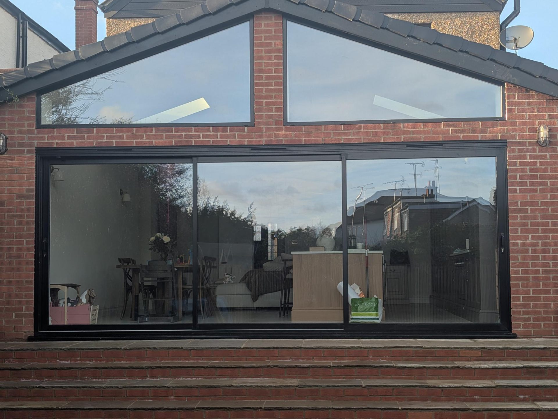 Aluminium bifold door installation by ALU Doors